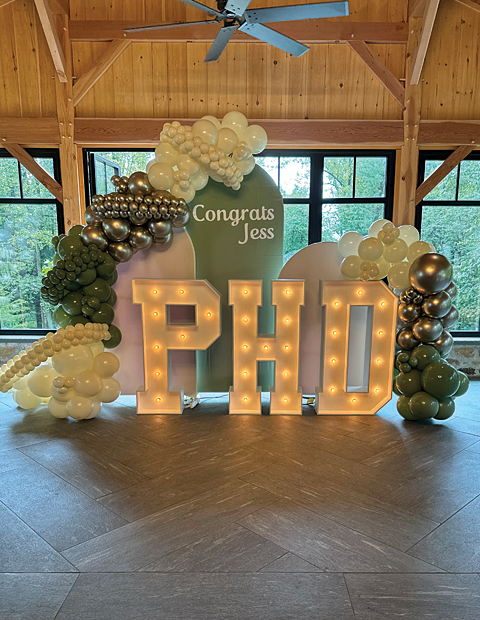 Balloon Garland Letter Light Up Marquee