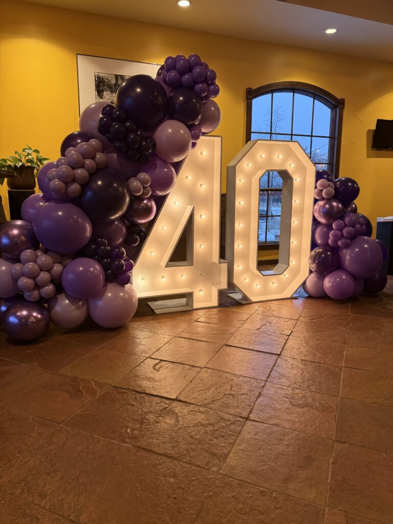 40th Birthday Balloon Decorations