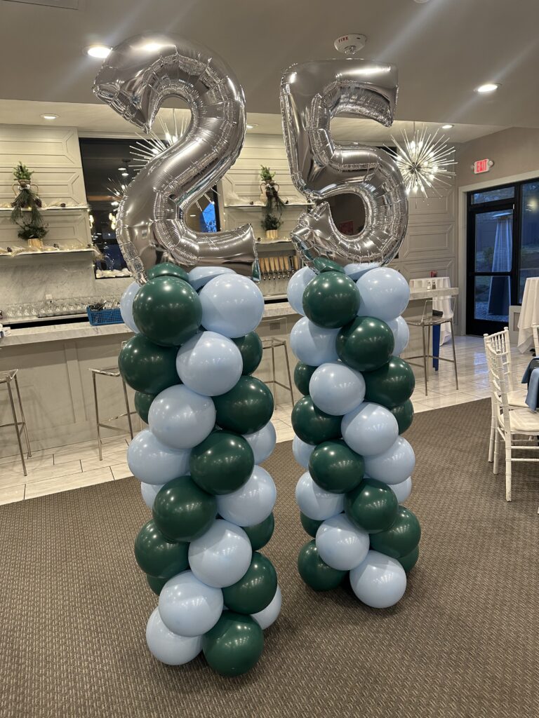 Number Balloon Tower